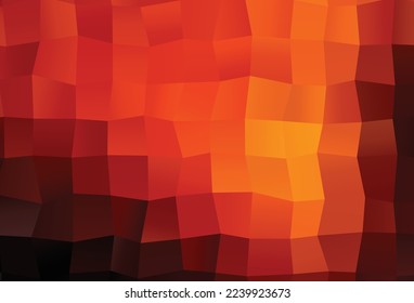 Dark Orange vector blurry triangle pattern. A completely new color illustration in a vague style. Textured pattern for background.