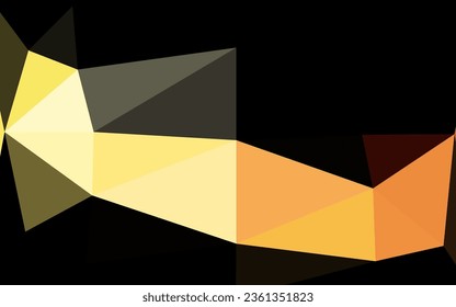 Dark Orange vector blurry triangle template. Modern geometrical abstract illustration with gradient. Elegant pattern for a brand book.