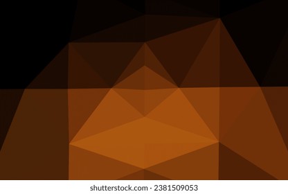 Dark Orange vector blurry triangle pattern. Glitter abstract illustration with an elegant design. New texture for your design.