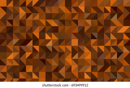 Dark Orange vector blurry triangle background. Glitter abstract illustration with an elegant design. Brand-new design for your business.