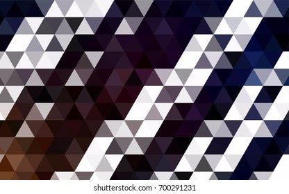 Dark Orange vector blurry triangle pattern. Shining illustration, which consist of triangles. The template can be used as a background for cell phones.