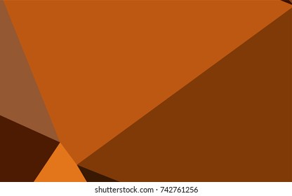 Dark Orange vector blurry triangle pattern. Shining illustration, which consist of triangles. Brand-new style for your business design.
