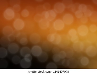 Dark Orange vector bokeh and colorful pattern. Modern geometrical abstract illustration with gradient. The template for backgrounds of cell phones.