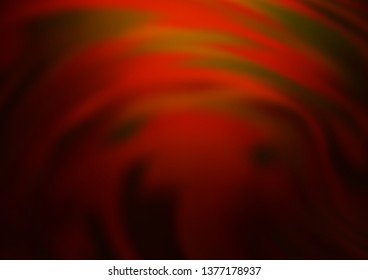 Dark Orange vector bokeh and colorful pattern. Colorful illustration in abstract style with gradient. A new texture for your design.