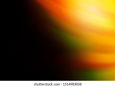 Dark Orange vector bokeh and colorful pattern. Modern geometrical abstract illustration with gradient. The template for backgrounds of cell phones.