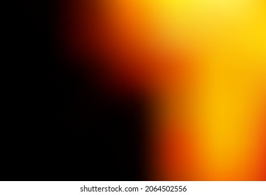Dunkelorangefarbener Vektor-Bokeh und bunter Muster. Farbige Illustration im unscharfen Stil mit Farbverlauf. Einfaches Design für Ihr Unternehmen.