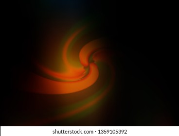 Dark Orange vector bokeh pattern. Colorful illustration in abstract style with gradient. Brand new style for your business design.