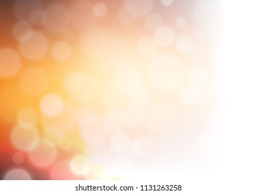 Dark Orange vector bokeh template. Creative illustration in halftone style with gradient. A completely new design for your business.