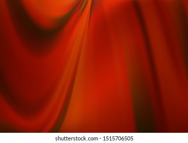 Dark Orange vector bokeh template. Modern geometrical abstract illustration with gradient. The elegant pattern for brand book.