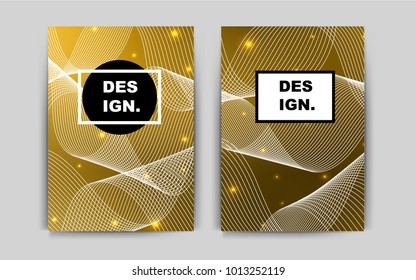 Dark Orange vector brochure for ui, ux design. Abstract booklet on colored background with gradient. Pattern for beautiful business cards, folders.