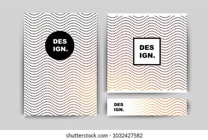 Dark Orange vector brochure for ui, ux design. Glitter abstract design concept with text box. Completely new template for your brand book.