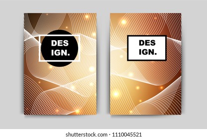 Dark Orange vector brochure for ui, ux design. Blurred decorative design in abstract style with textbox. Pattern can be used as a template for calendars.