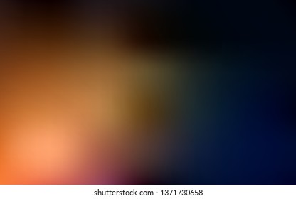 Dunkelorangefarbener, bunter, abstrakter Hintergrund. Neue farbige Illustration im unscharfen Stil mit Farbverlauf. Eleganter Hintergrund für ein Markenbuch.