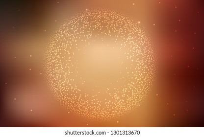 Dark Orange vector colorful blur background. Shining colored illustration in smart style. Background for designs.