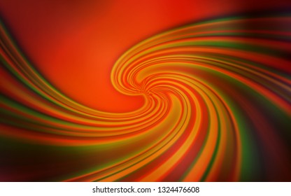 Dark Orange vector colorful blur backdrop. Creative illustration in halftone style with gradient. New way of your design.