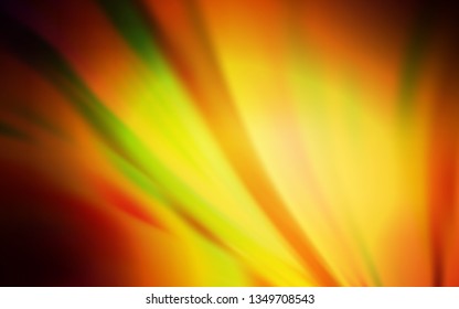 Dark Orange vector colorful blur backdrop. Creative illustration in halftone style with gradient. New design for your business.