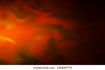 Dark Orange vector colorful blur backdrop. Glitter abstract illustration with gradient design. New way of your design.