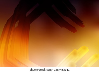 Dark Orange vector colorful blur backdrop. Abstract colorful illustration with gradient. New style design for your brand book.