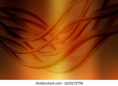 Dark Orange vector colorful blur backdrop. Creative illustration in halftone style with gradient. Smart design for your work.