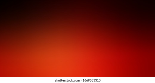 Fondo de desenfoque colorido vectorial oscuro naranja. Ilustración abstracta degradada con colores borrosos. Antecedentes elegantes para los sitios web.