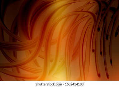 Dunkel-orange Vektorillustration bunter unscharfer Hintergrund. Farbige abstrakte Illustration mit Farbverlauf. Hintergrund für Designs.