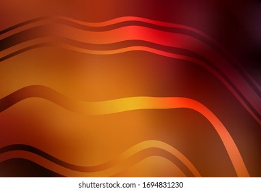 Dark Orange vector colorful blur backdrop. Glitter abstract illustration with gradient design. New way of your design.