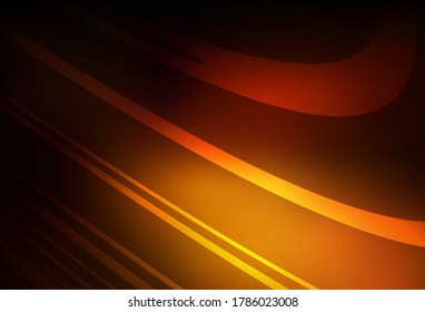 Dark Orange vector colorful blur background. Glitter abstract illustration with gradient design. Background for a cell phone.