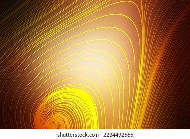 Dark Orange vector colorful blur backdrop. A completely new colored illustration in blur style. New way of your design.