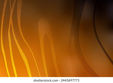 Dark Orange vector colorful blur backdrop. Creative illustration in halftone style with gradient. Background for designs.