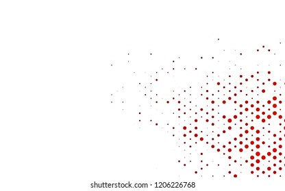 Dark Orange vector cover with circles. Abstract illustration with colored bubbles in nature style. Pattern for beautiful websites.