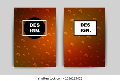Dark Orange vector cover for Envelopes. Web interface on abstract background with colorful gradient. Completely new template for your brand book.