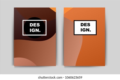 Dark Orange vector cover for Envelopes. Abstract booklet on colored background with gradient. The pattern can be used for any ad, booklets.