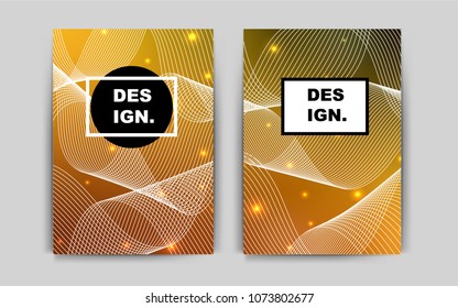 Dark Orange vector cover for Envelopes. Booklet with textbox on colorful abstract background. Completely new template for your brand book.