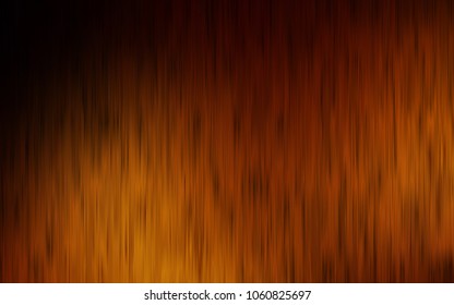 Dark Orange vector cover with long lines. Shining colored illustration with narrow lines. The template can be used as a background.