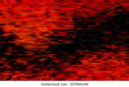 Dark Orange vector cover with long lines. Glitter abstract illustration with colored sticks. Best design for your ad, poster, banner.