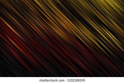 Dark Orange vector cover with long lines. Decorative shining illustration with lines on abstract template. Smart design for your business advert.