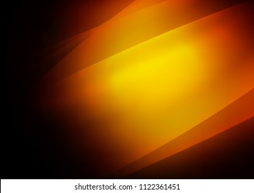 Dark Orange vector cover with long lines. Modern geometrical abstract illustration with staves. The template can be used as a background.