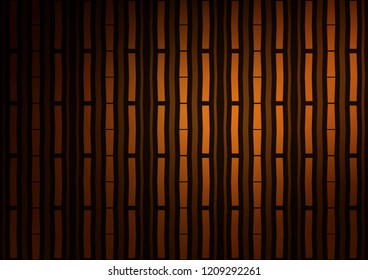 Dark Orange vector cover with long lines. Modern geometrical abstract illustration with staves. The template can be used as a background.