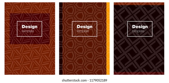 Dark Orange vector cover for notebooks. Modern abstract design concept with colorful gradient. Pattern for business books, journals.