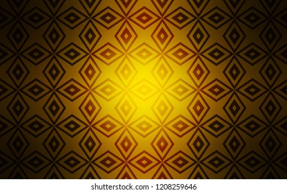 Dark Orange vector cover in polygonal style. Glitter abstract illustration with rectangular shapes. Pattern for busines ad, booklets, leaflets