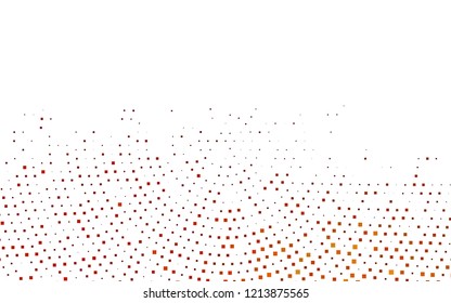 Dark Orange vector cover in polygonal style. Rectangles on abstract background with colorful gradient. Modern template for your landing page.