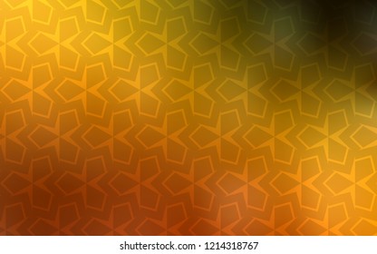 Dark Orange vector cover in polygonal style. Glitter abstract illustration with rectangular shapes. Pattern for busines ad, booklets, leaflets