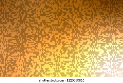 Dark Orange vector cover in polygonal style. Modern abstract illustration with colorful triangles. Pattern for commercials.