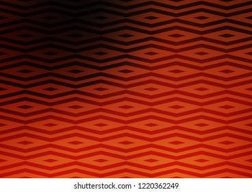 Dark Orange vector cover in polygonal style. Glitter abstract illustration with triangular shapes. Best design for your ad, poster, banner.