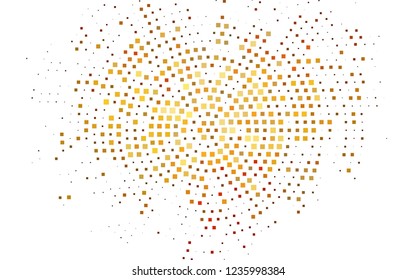 Dark Orange vector cover in polygonal style. Illustration with set of colorful rectangles. Pattern for commercials.