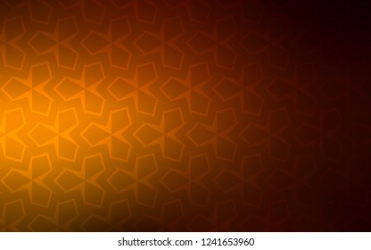 Dark Orange vector cover in polygonal style. Modern abstract illustration with colorful rectangles. Smart design for your business advert.