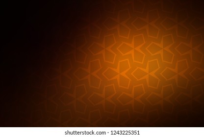 Dark Orange vector cover in polygonal style. Decorative design in abstract style with rectangles. Pattern for commercials.