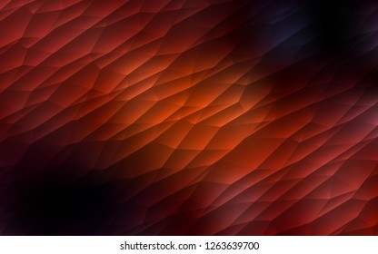 Dark Orange vector cover in polygonal style. Glitter abstract illustration with triangular shapes. Best design for your ad, poster, banner.