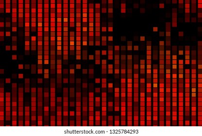 Dark Orange vector cover in polygonal style. Rectangles on abstract background with colorful gradient. Pattern for commercials.