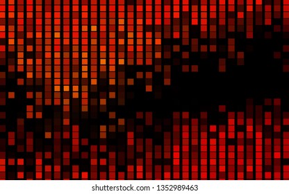 Dark Orange vector cover in polygonal style. Decorative design in abstract style with rectangles. Pattern for busines ad, booklets, leaflets